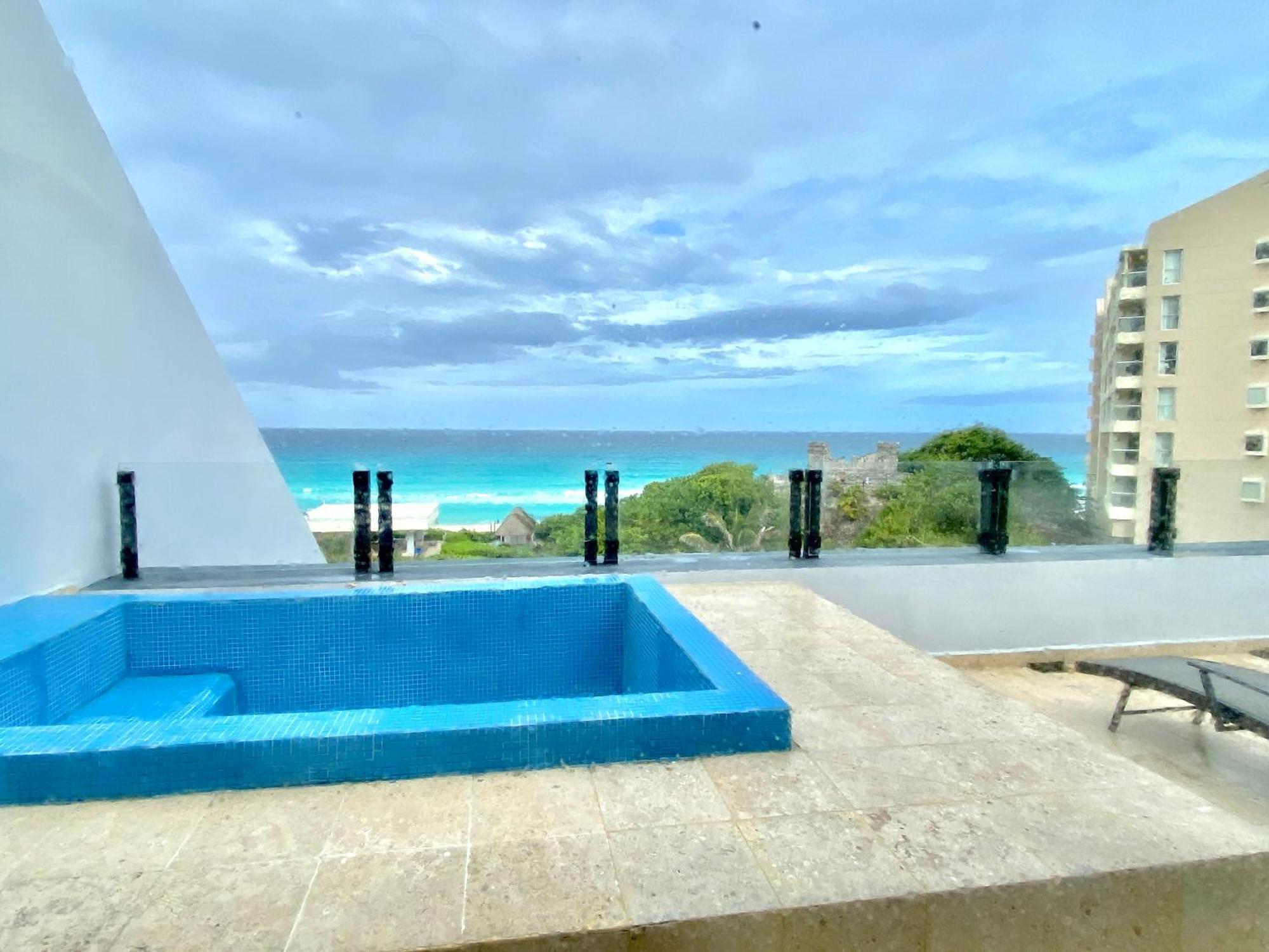 Condo In Ocean Front Resort Cancún Zimmer foto